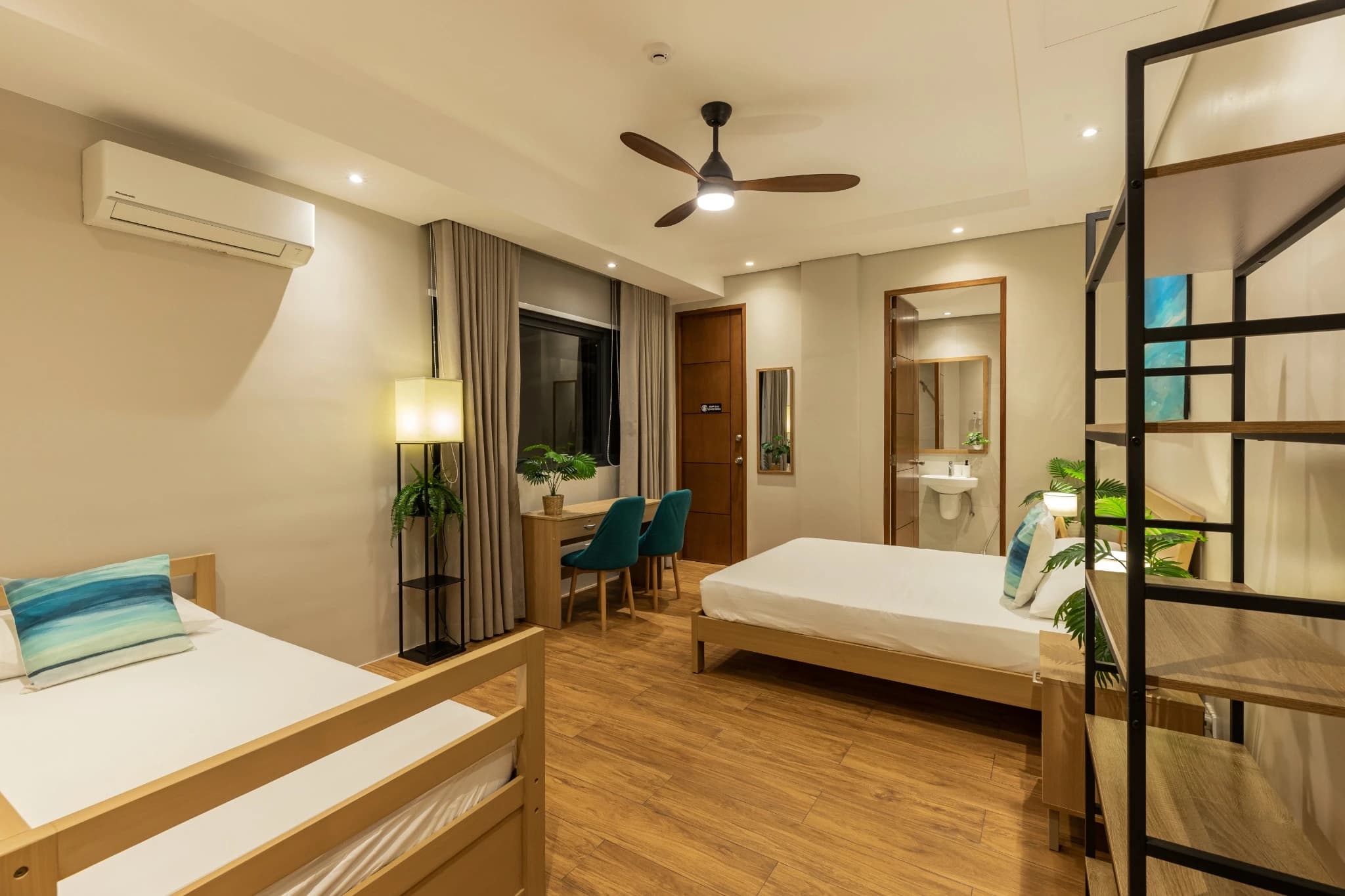 Room interior with natural daylight